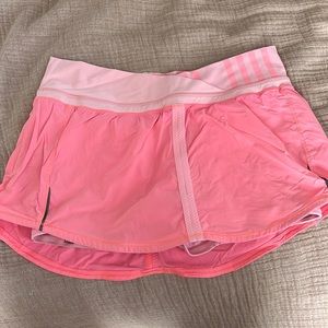 Size 8 pink tennis skirt lululemon